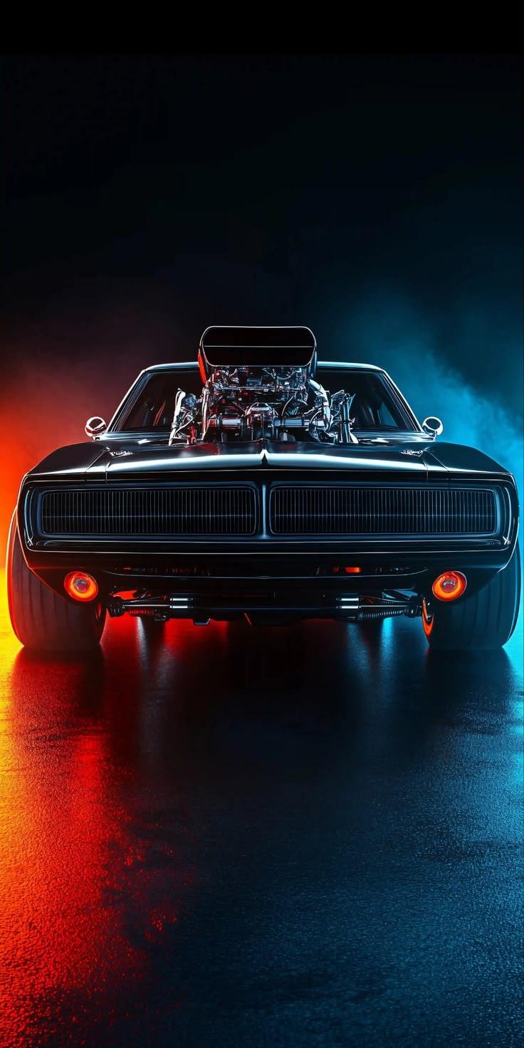 Aggressive Sports Car Wallpaper – Speed & Power Automotive Art