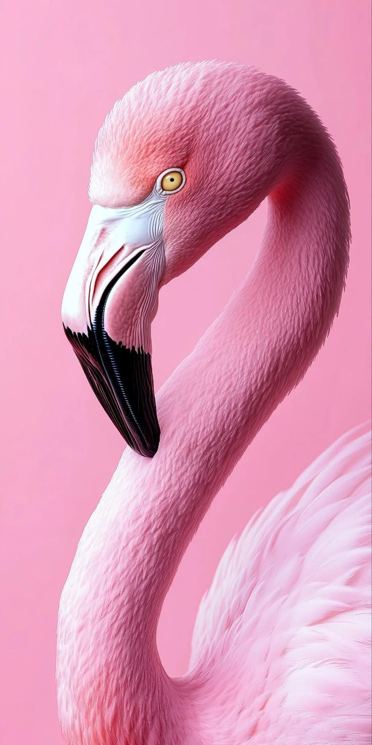 Pink Flamingo Aesthetic Wallpaper HD 4K
