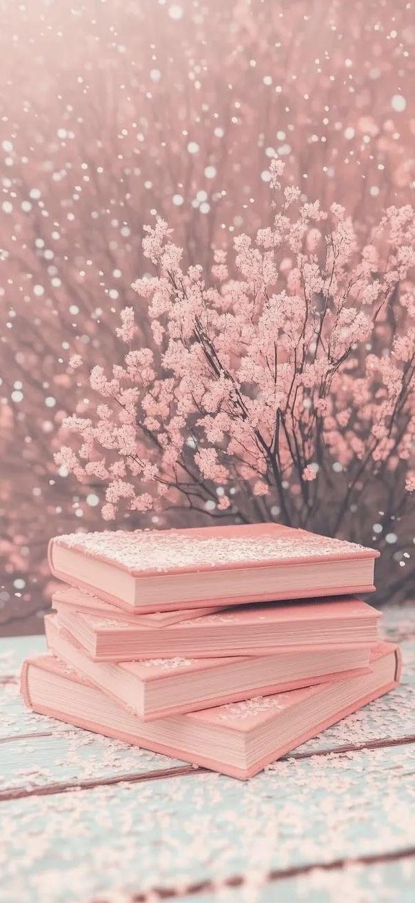 Pastel Books Aesthetic Wallpaper HD 4K