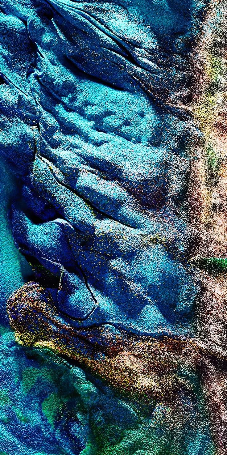 Textured Abstract Blue Wallpaper