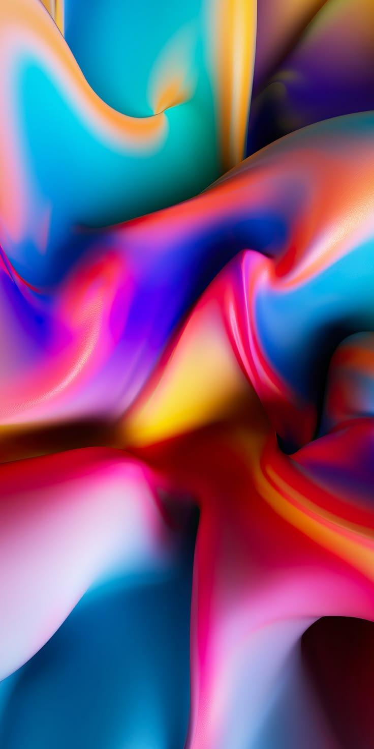 Colorful Liquid Abstract Art Wallpaper