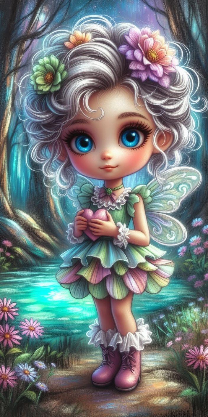 Fantasy Fairy Child Wallpaper