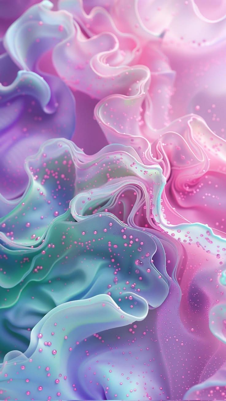 Pastel Dream Abstract Blue Wallpaper