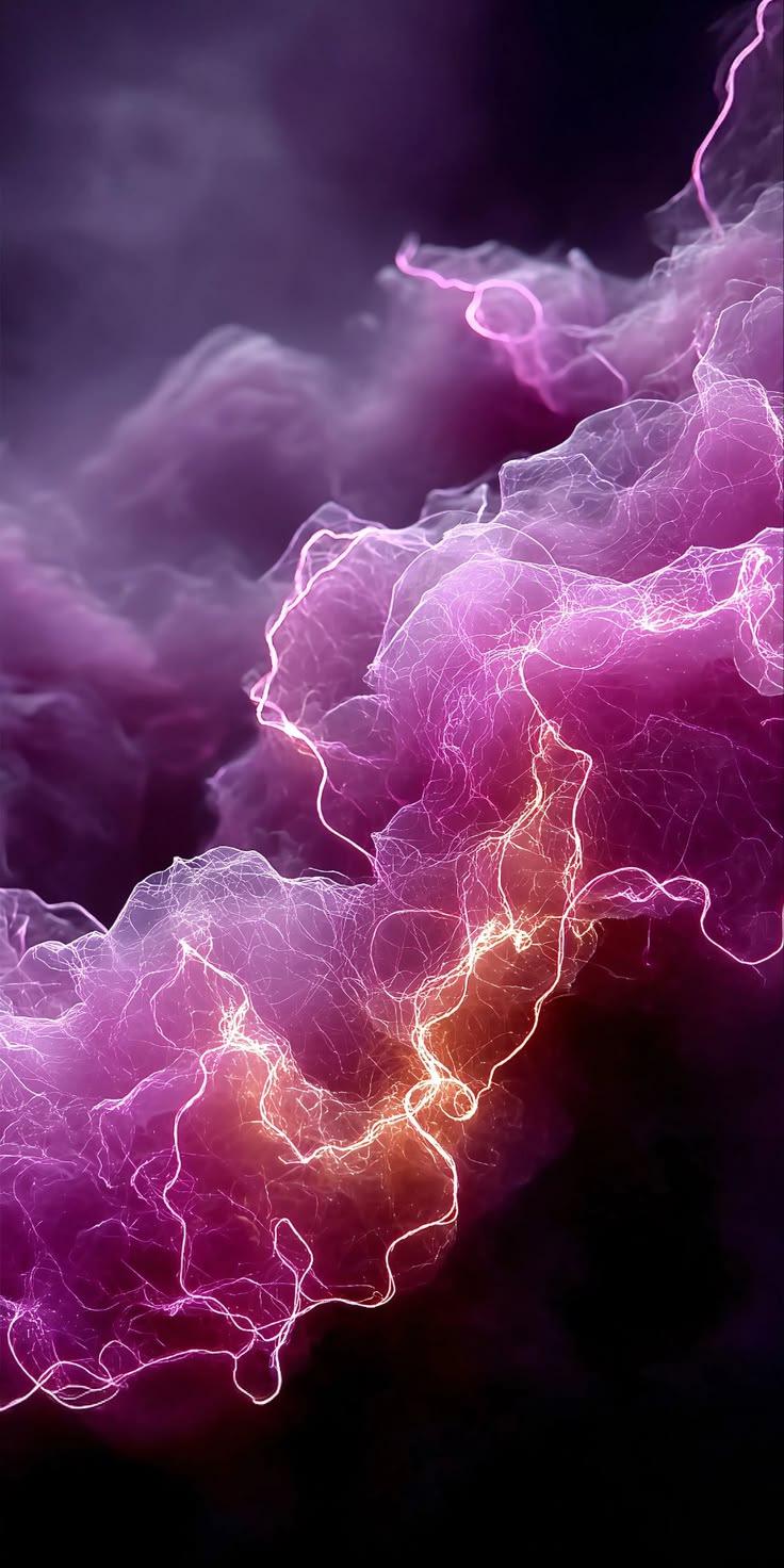 Mystical Vibrant Flowing Light Wallpaper