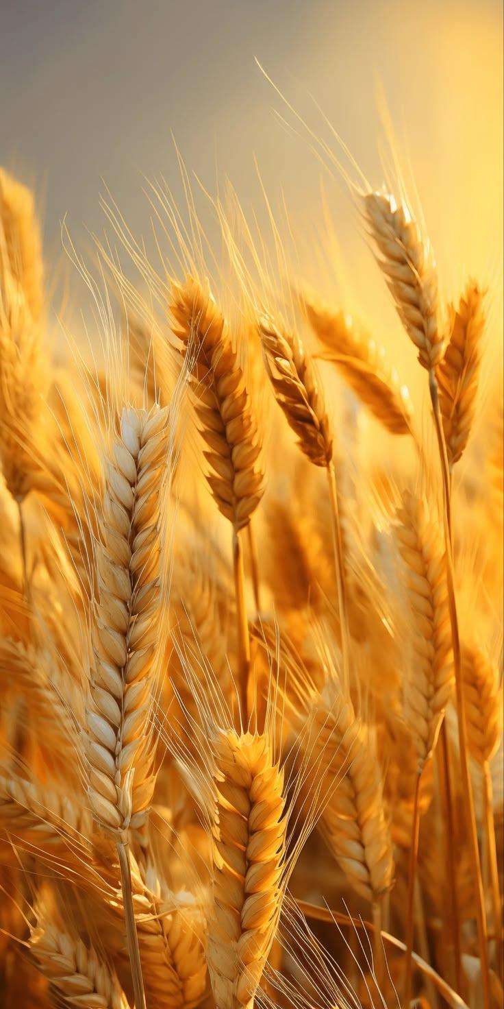 Golden Wheat Field Sunset Wallpaper