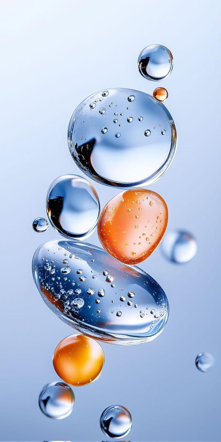 Liquid Glass Bubble Wallpaper