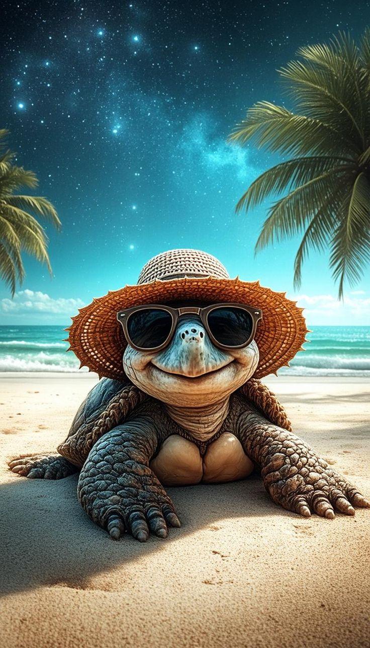 Beach Turtle Wallpaper