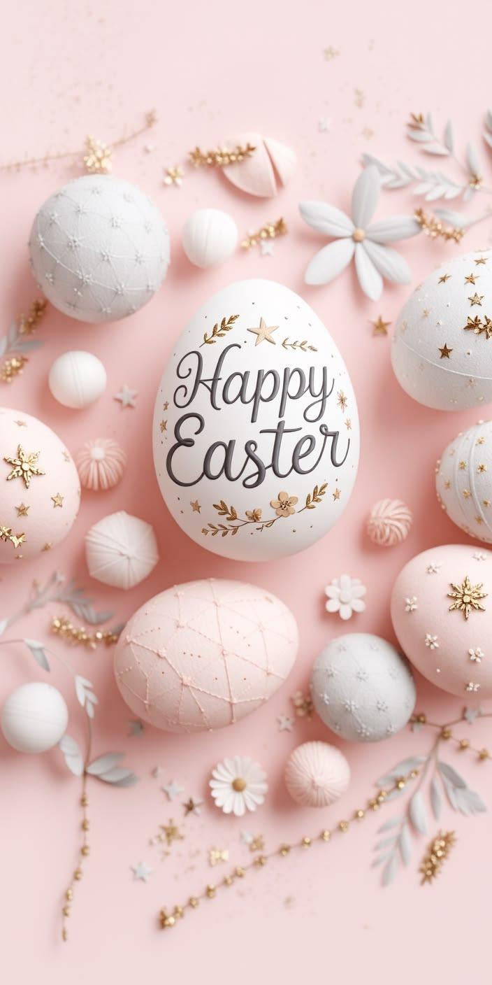 Pastel Easter Eggs Aesthetic Wallpaper