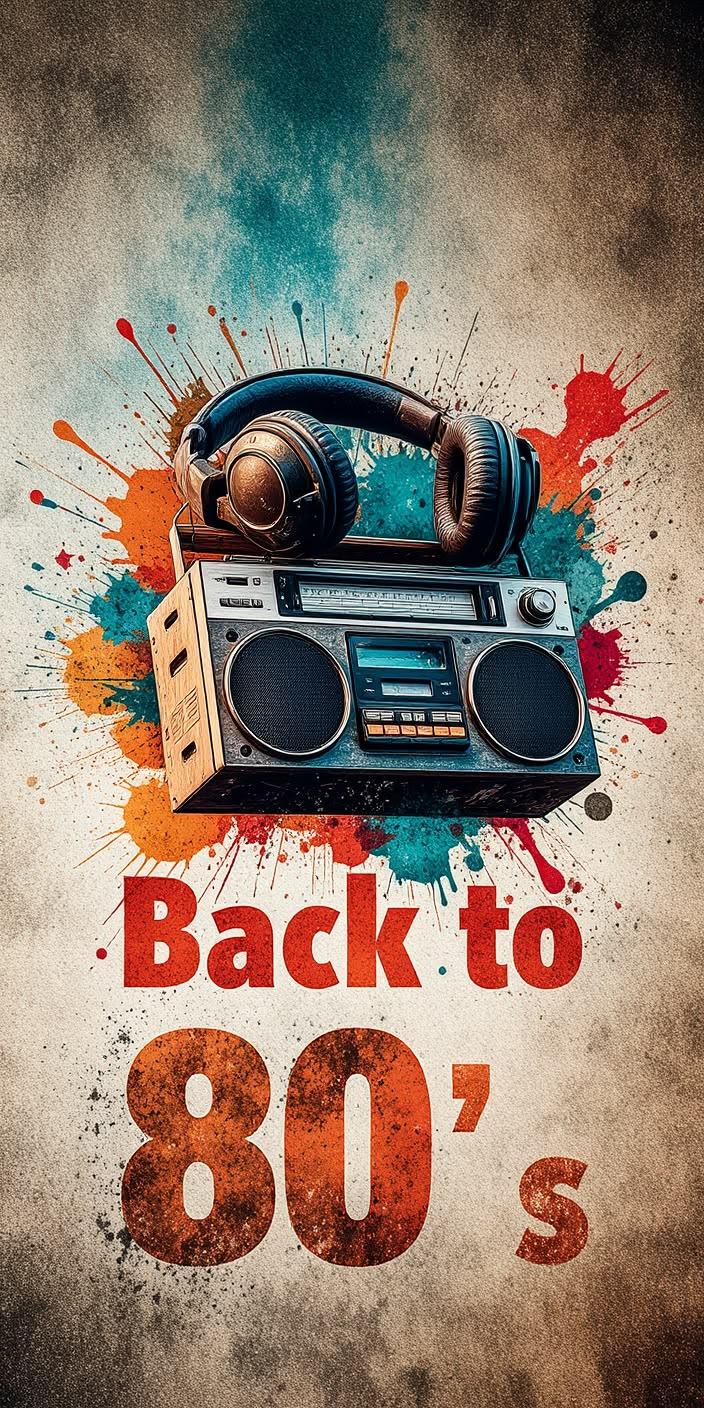 Retro 80s Music Vibes Wallpaper