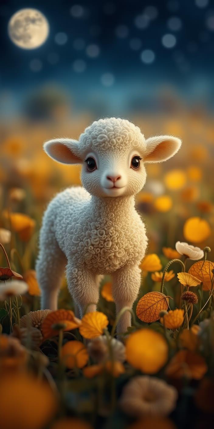 Cute Fantasy Lamb Wallpaper