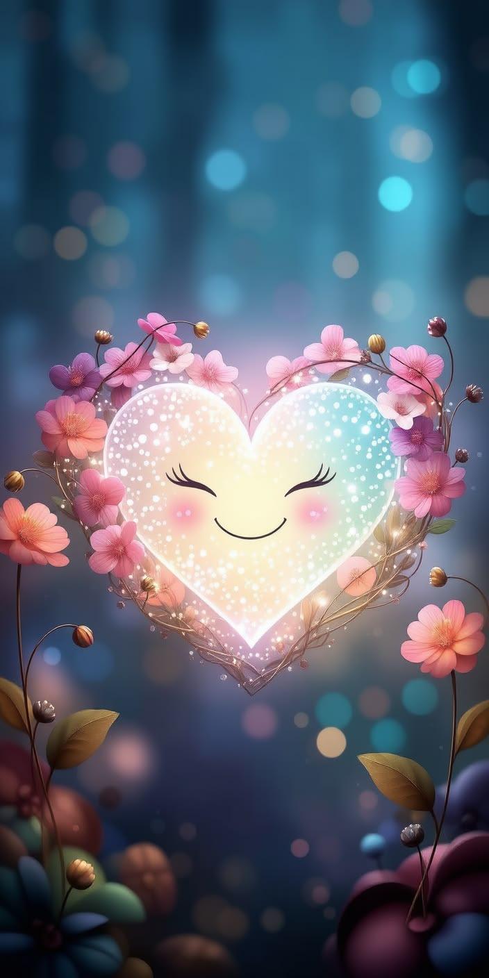 Cute Smiling Heart Wallpaper