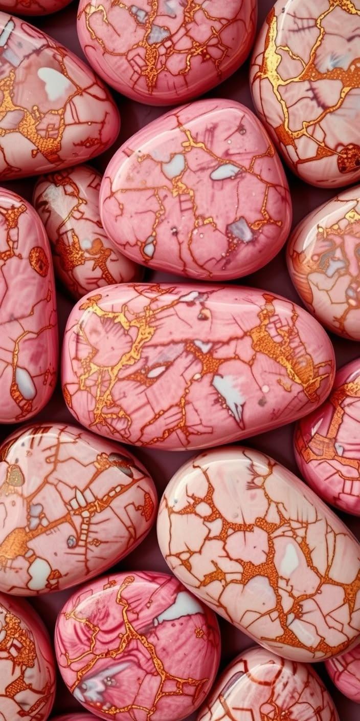 Pink Marble Stones Wallpaper