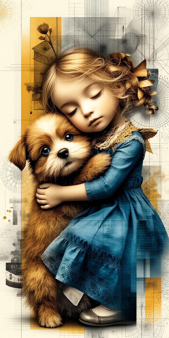 Cute Little Girl Vintage Wallpaper