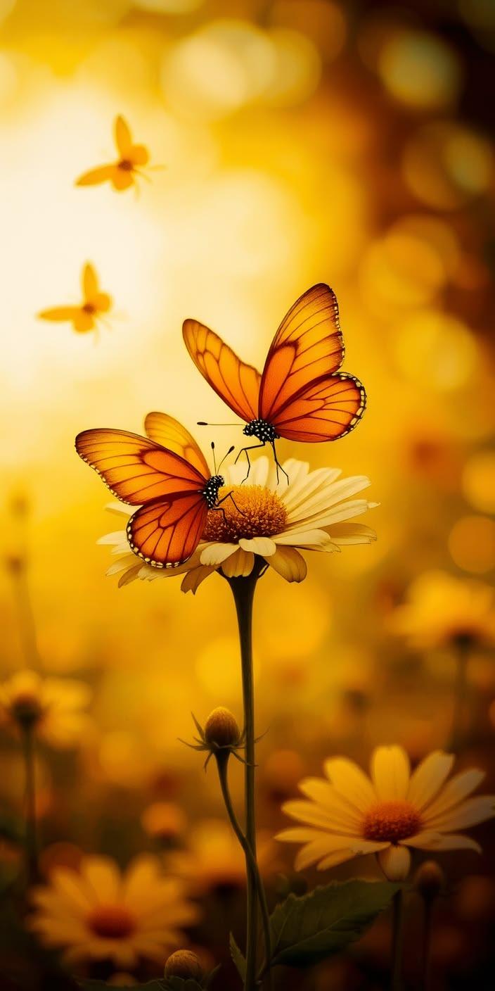 Butterfly Flower Wallpaper Aesthetic