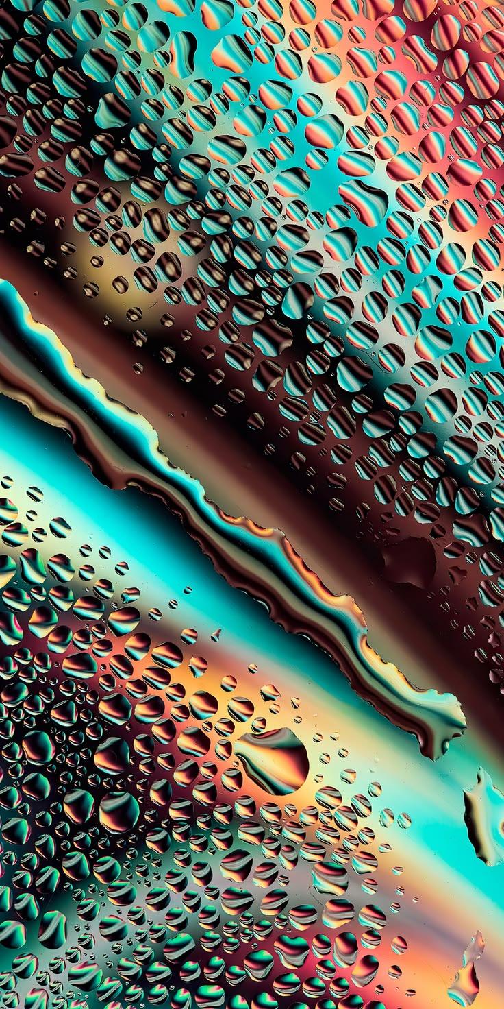 Abstract Neon Liquid Wallpaper