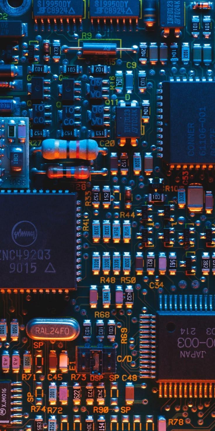 Futuristic Circuit Board Wallpaper
