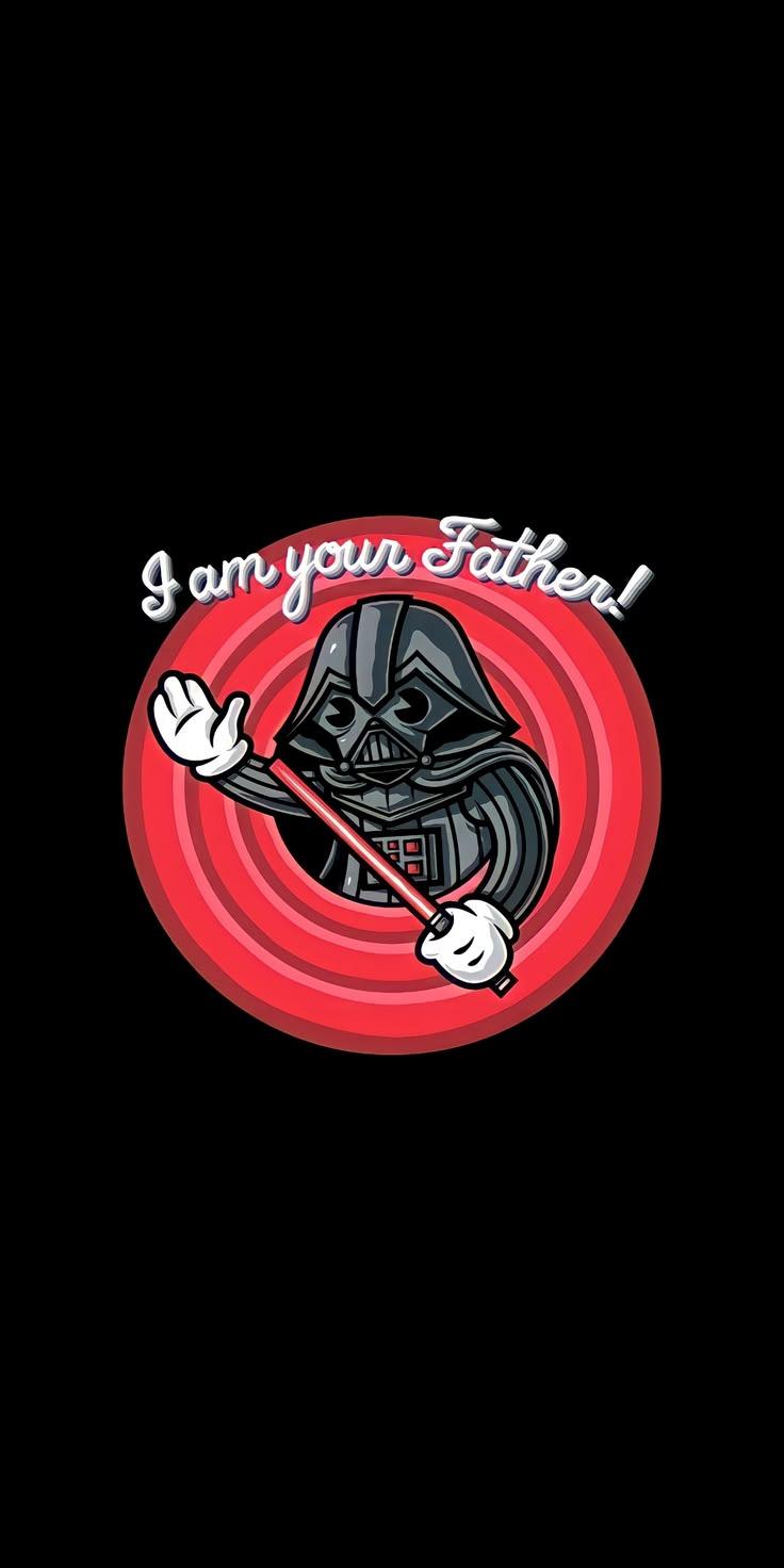 Funny Darth Vader Cartoon Wallpaper