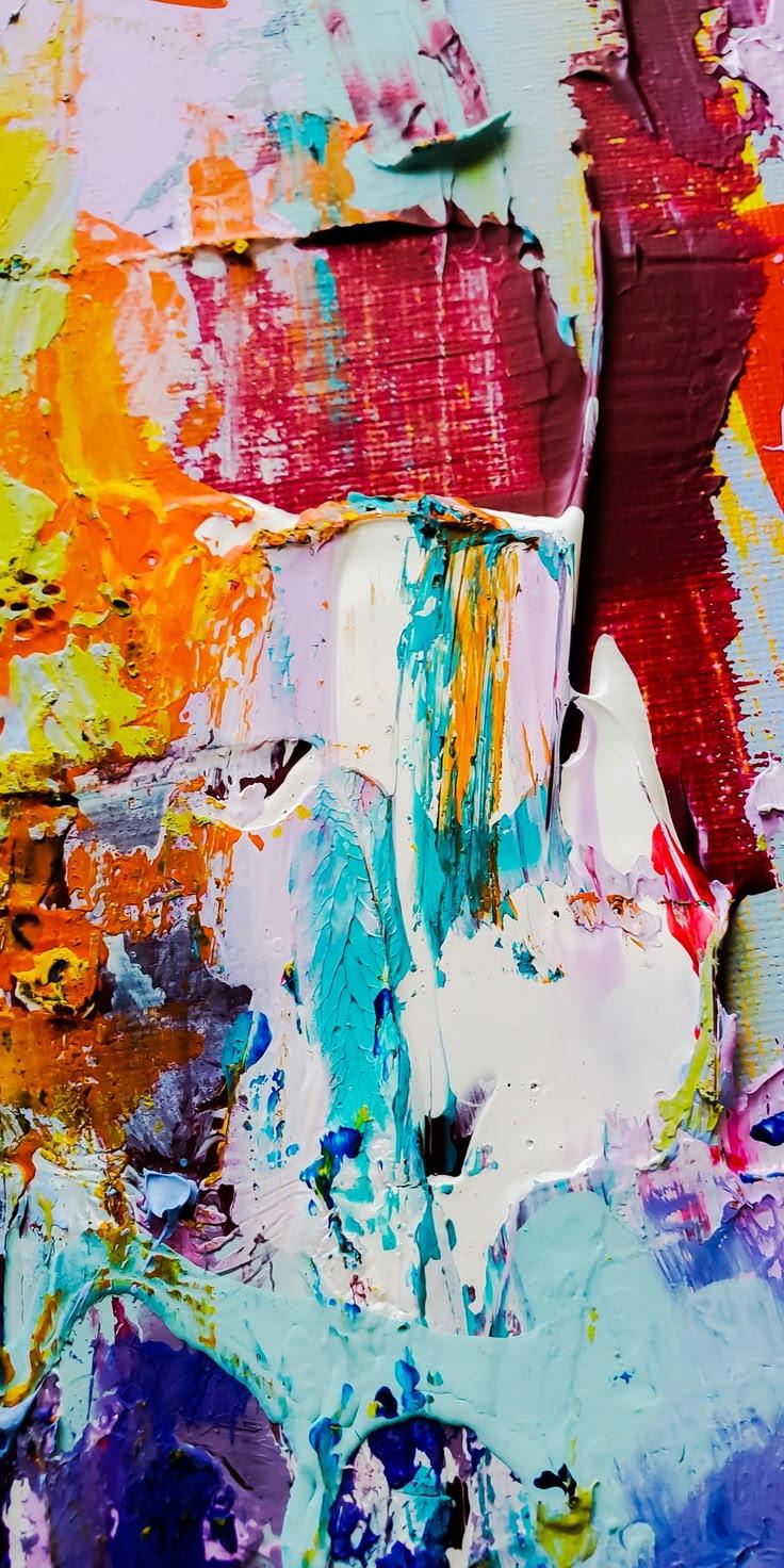 Colorful Abstract Paint Wallpaper