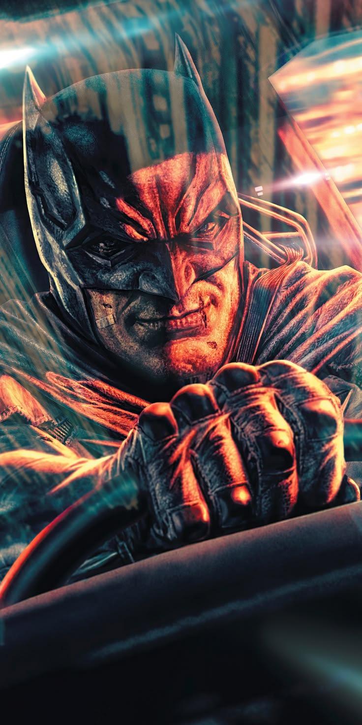 Batman Driving Action Wallpaper