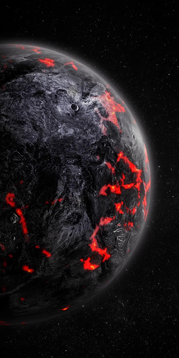 Lava Planet Space Wallpaper