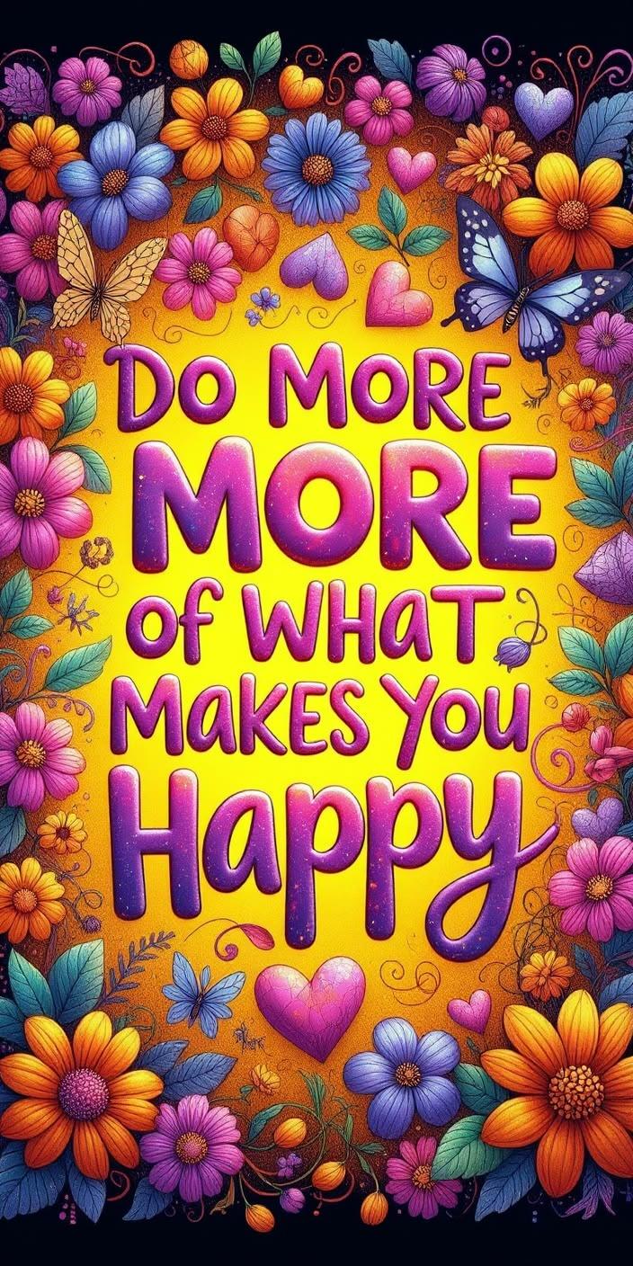 Do More of What Makes You Happy Wallpaper