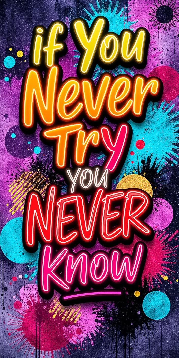 If You Never Try You Never Know Wallpaper