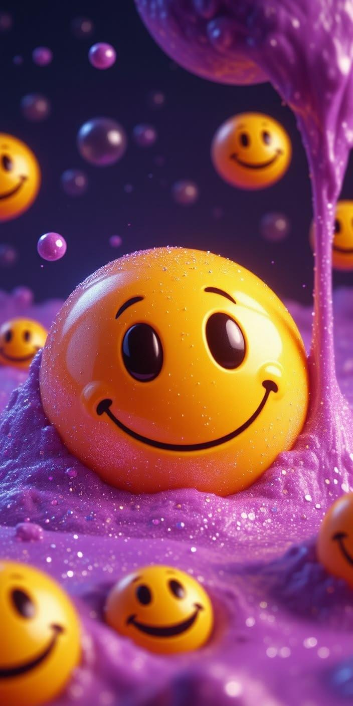 3D Purple Sparkle Wallpaper