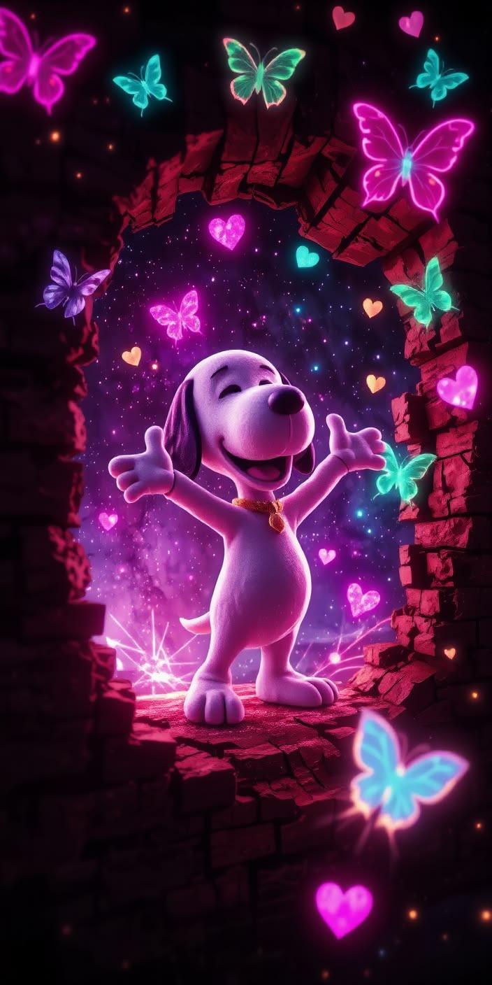Cosmic Snoopy Wallpaper