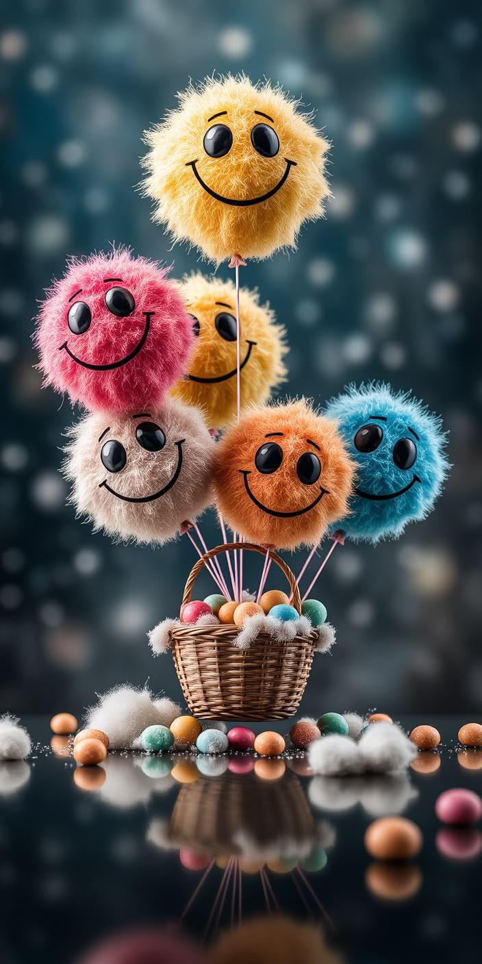 Fuzzy Happy Party Wallpaper