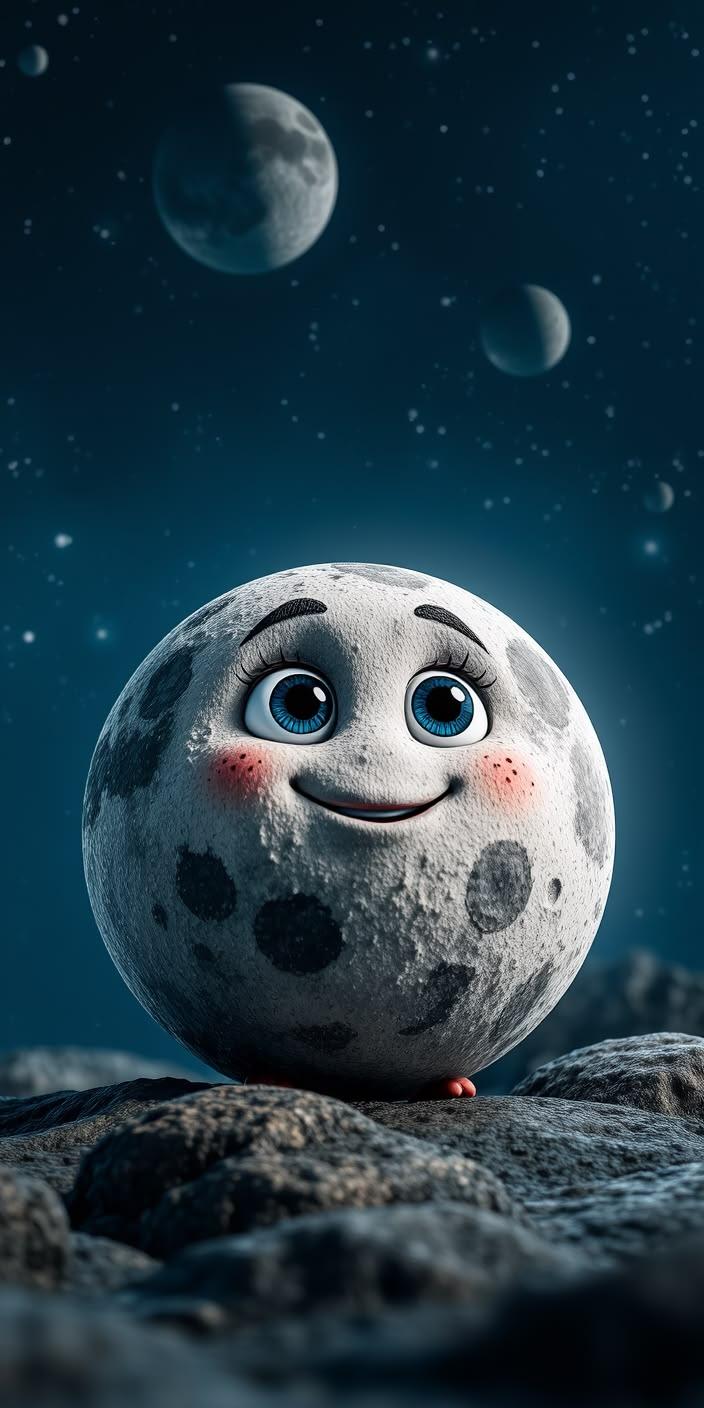 Adorable Lunar Pal Wallpaper