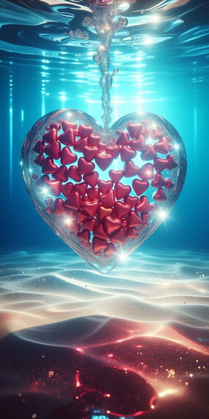 Radiant Heart Underwater Wallpaper
