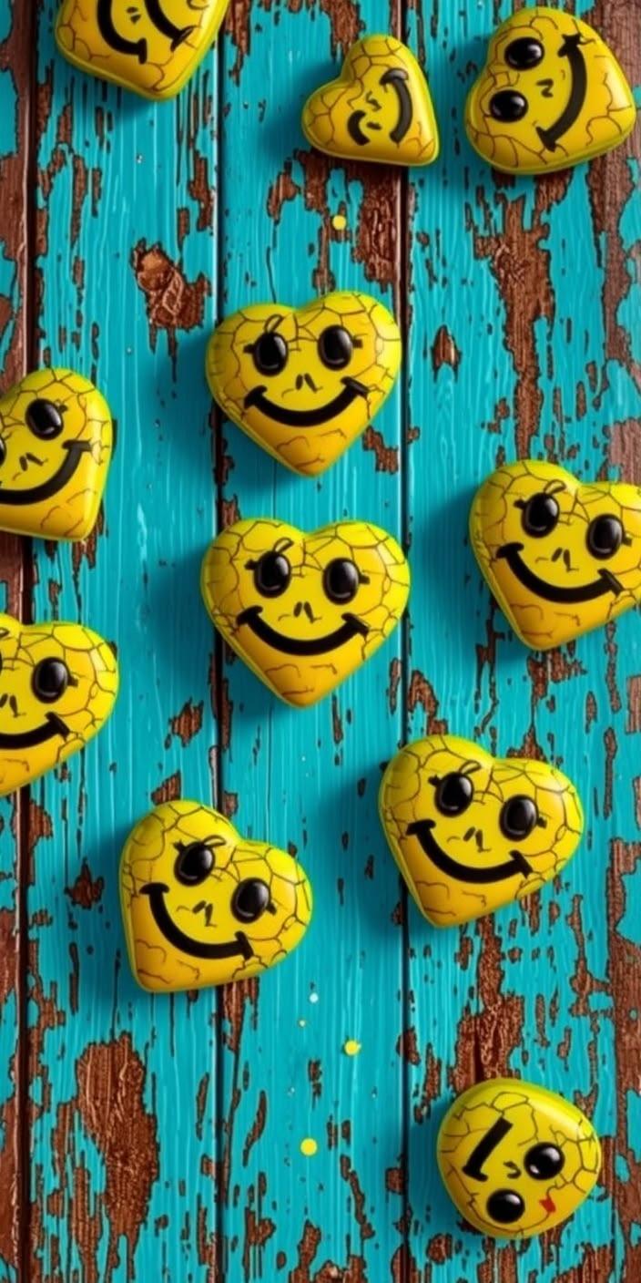 Cheerful Heart Smiles Wallpaper