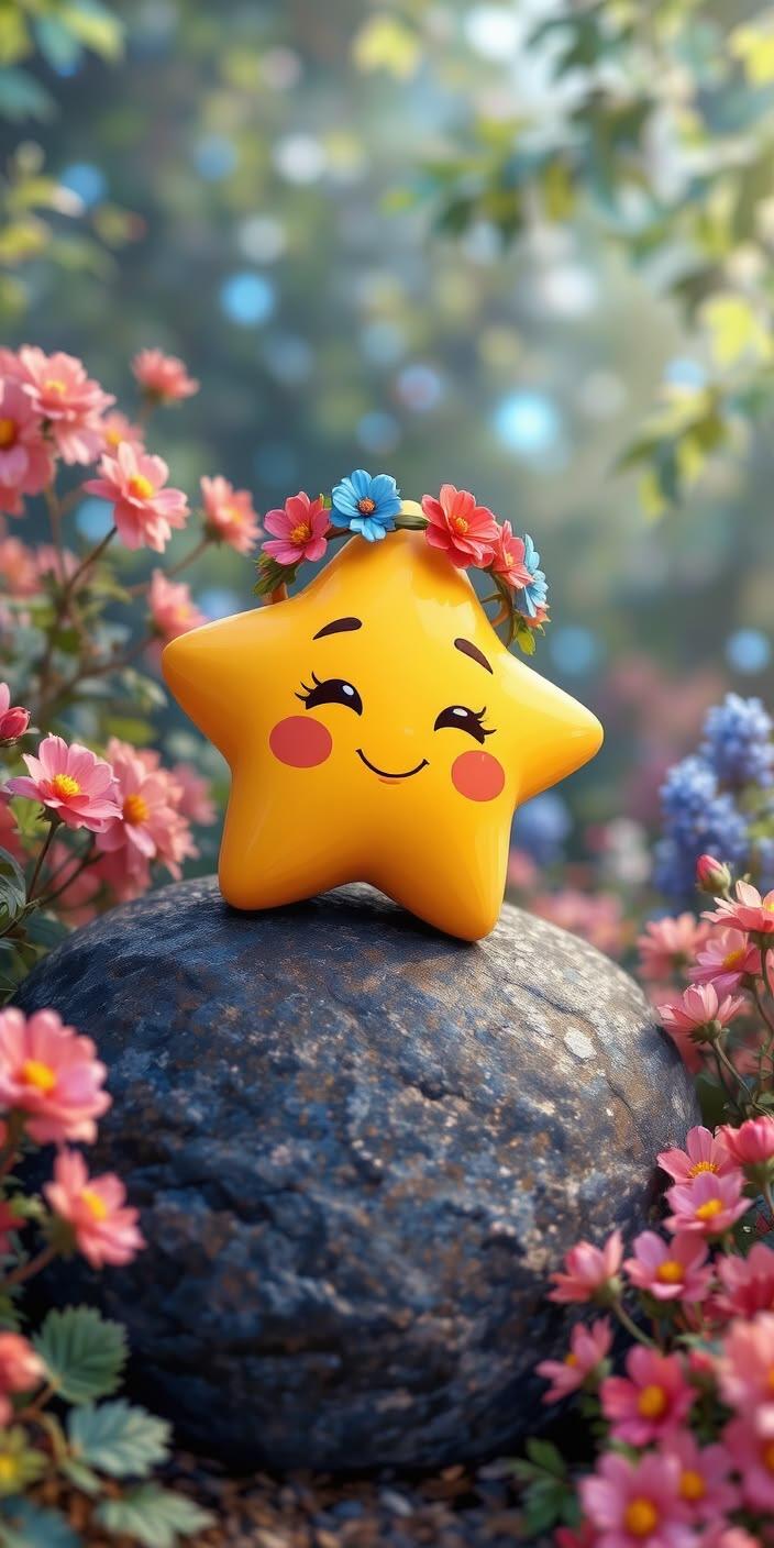 Cheerful Garden Star Wallpaper