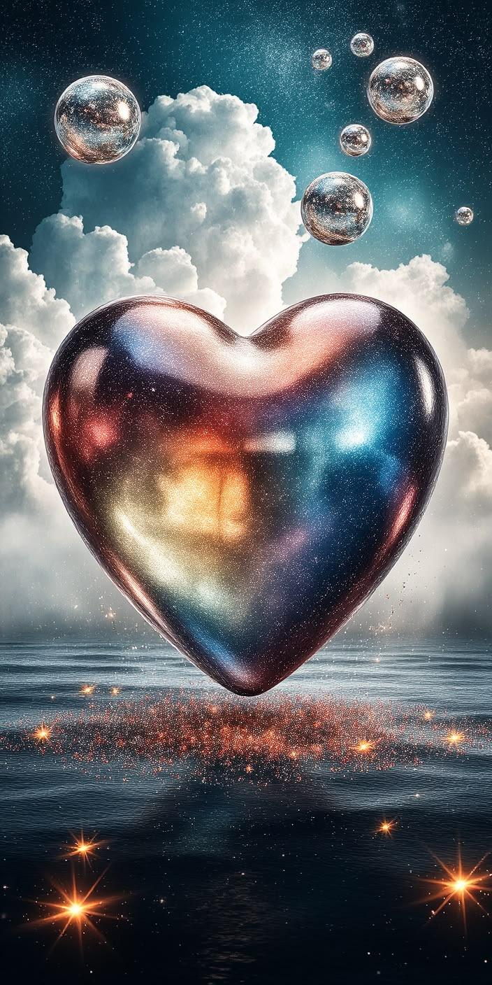 Celestial Dream Heart Wallpaper