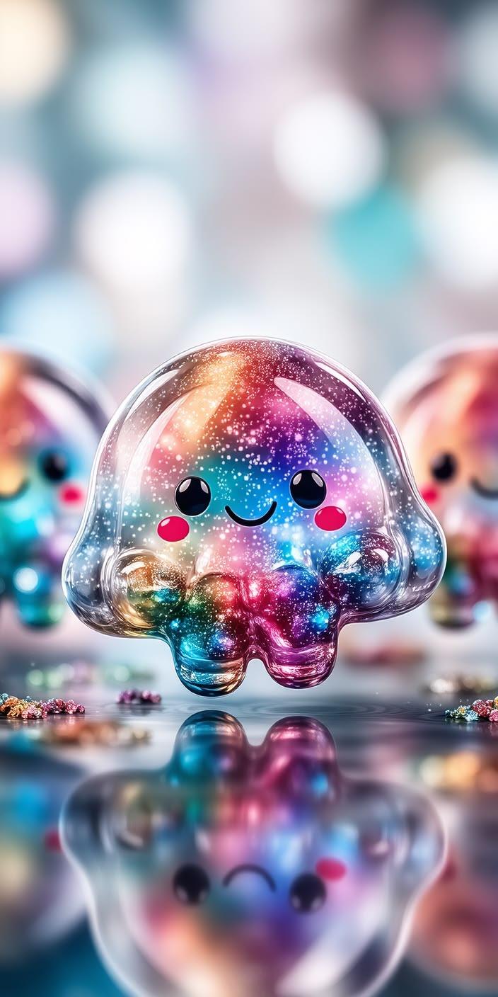Cosmic Jellyfish Sparkle Wallpaper
