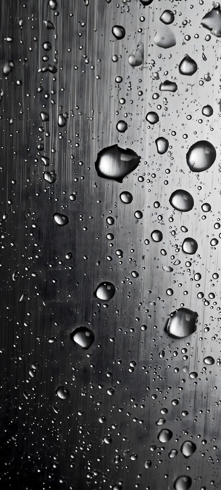 Metallic Raindrop Texture Wallpaper