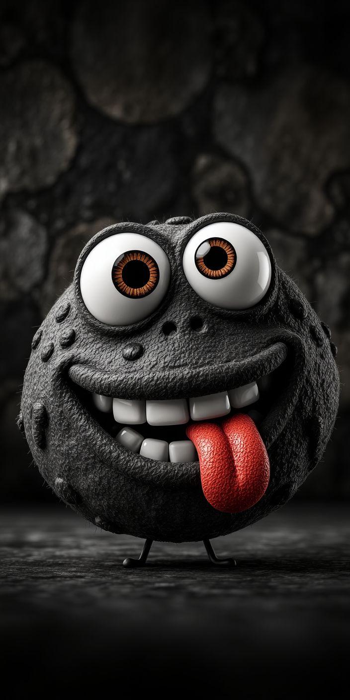 Grinning Stone Sprite Wallpaper