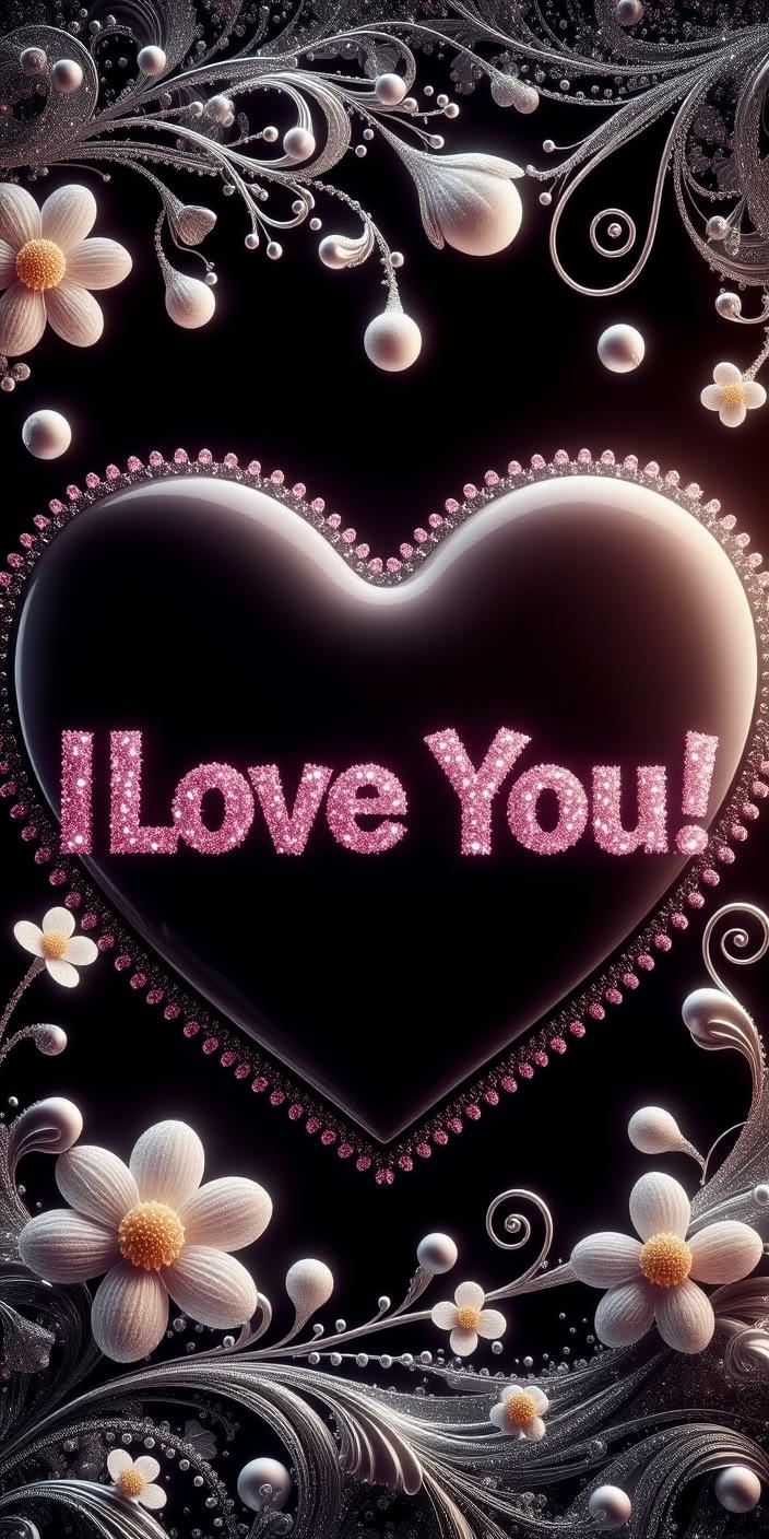 Sparkling I Love You Heart Wallpaper