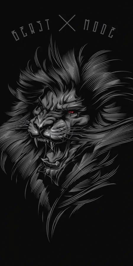 Beast Mode Lion Wallpaper