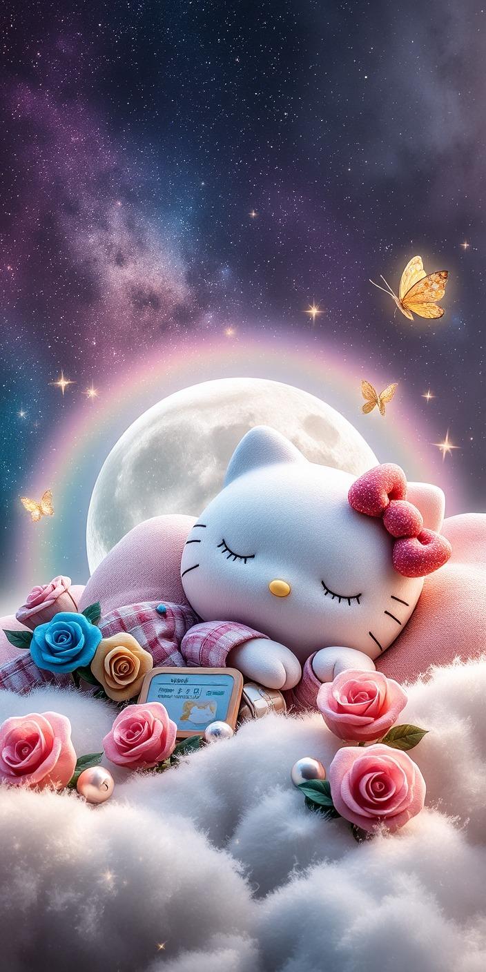 Celestial Dream Hello Kitty Wallpaper