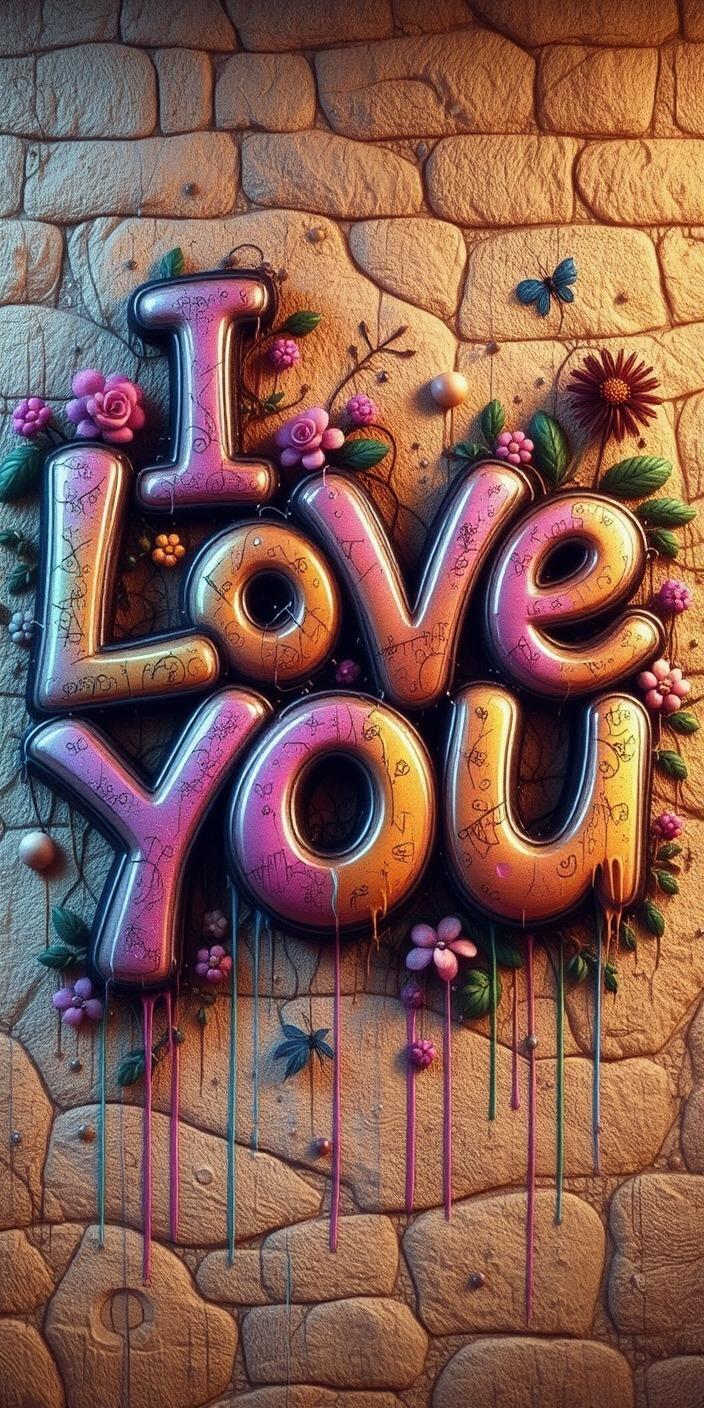 I Love You Graffiti Wallpaper