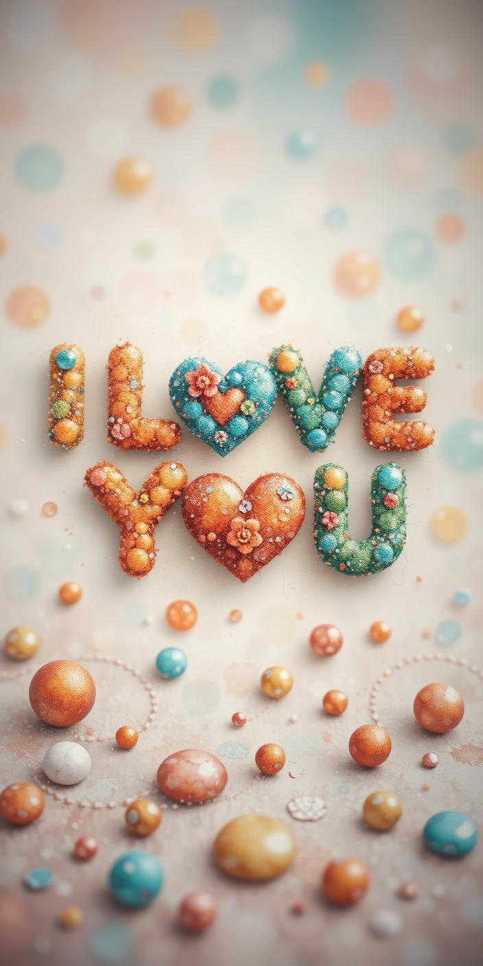 Sparkling I Love You Wallpaper