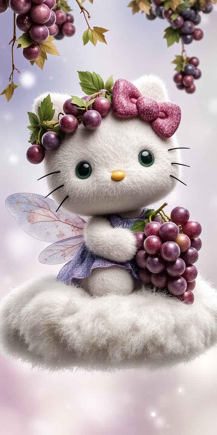 Grape Fairy Hello Kitty Wallpaper