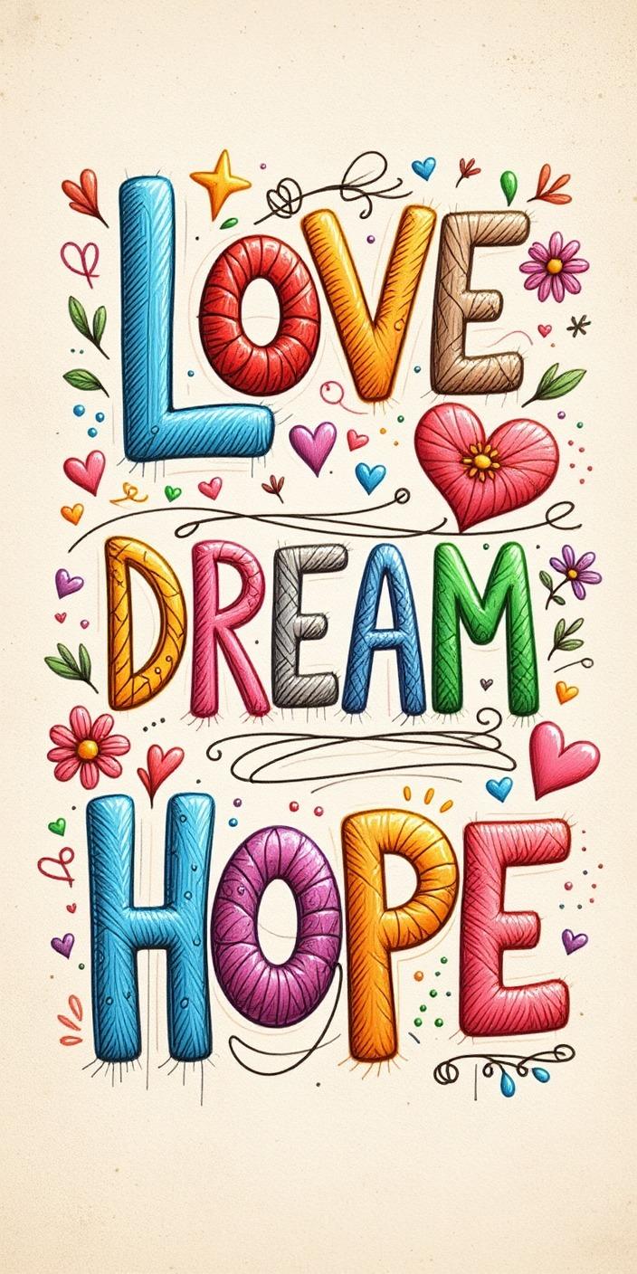 Bright Puffy Crochet Wallpaper