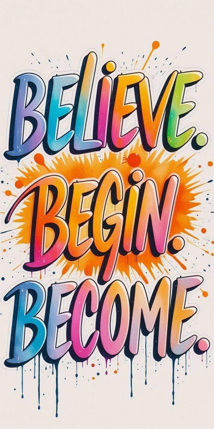 Believe Begin Become Wallpaper