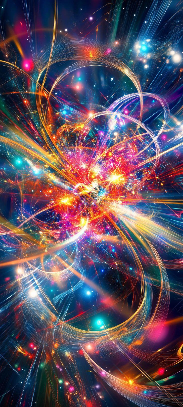 Cosmic Spark Explosion Wallpaper