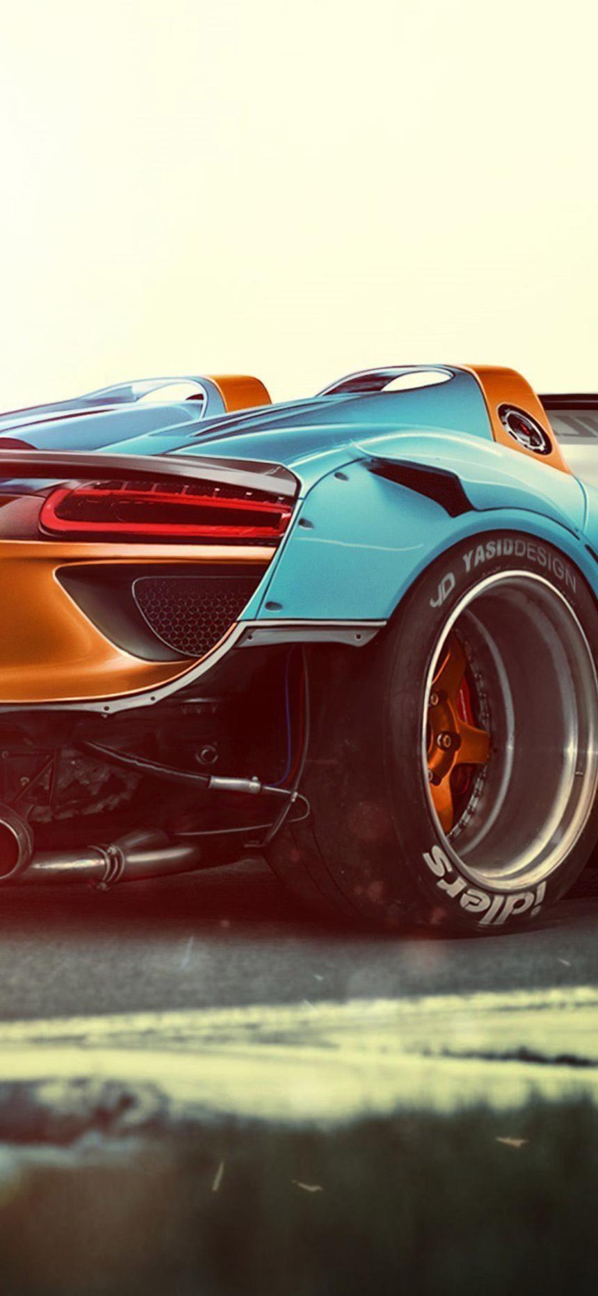 Retro Supercar Drift Wallpaper