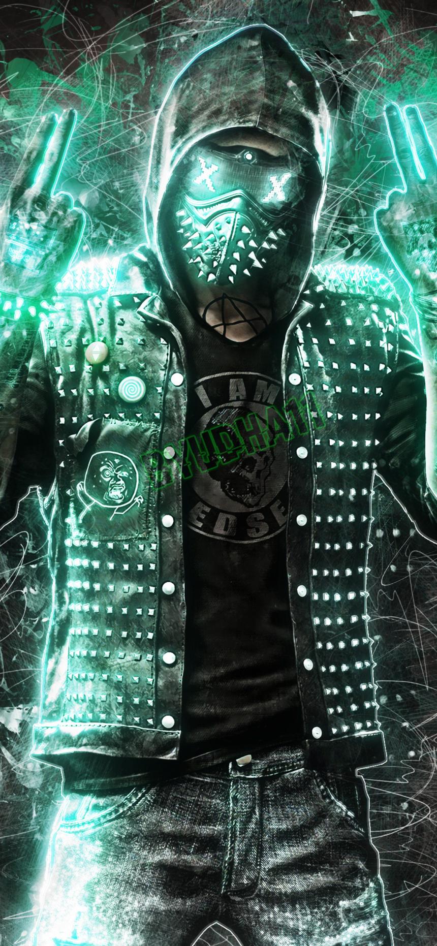 Cyber Rebel Neon Wallpaper