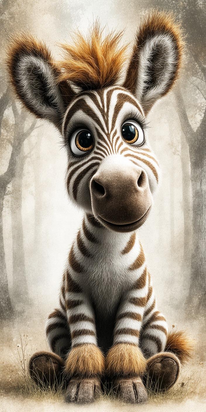 Cute Baby Zebra Wallpaper