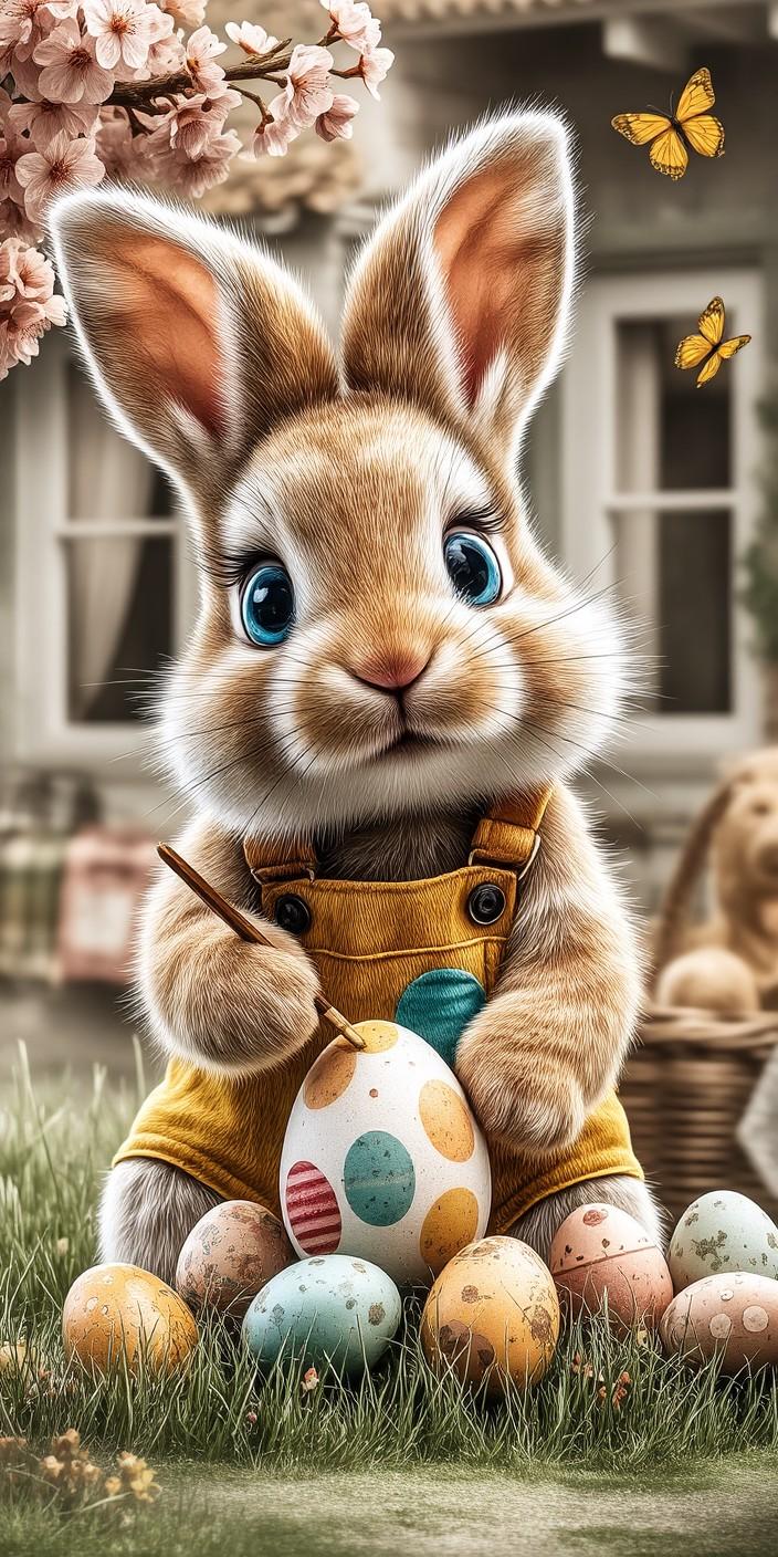 Cute Easter Bunny Wallpaper